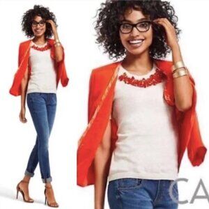 CAbi Jane blazer Size 14 Style #216 Surplice neckline Three‎ quarter sleeves